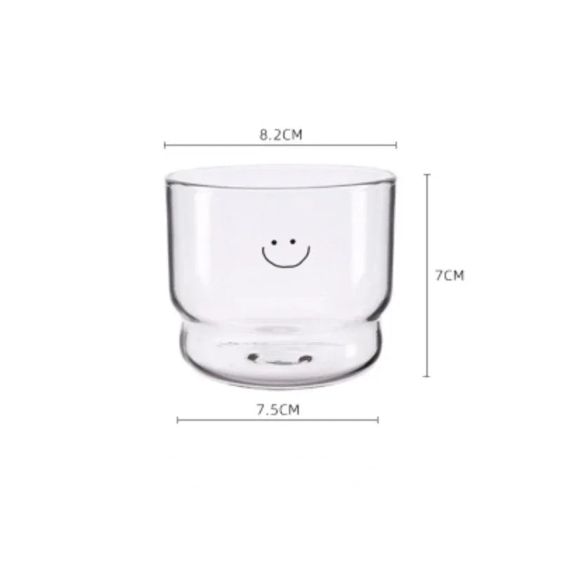300ml Happy Wall Glass Cup