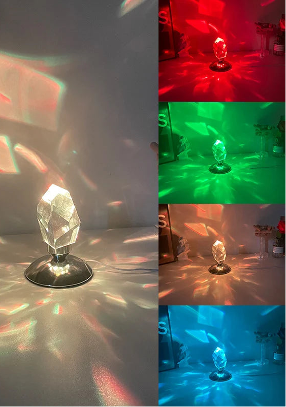 16-Color RGB Crystal Table Lamp