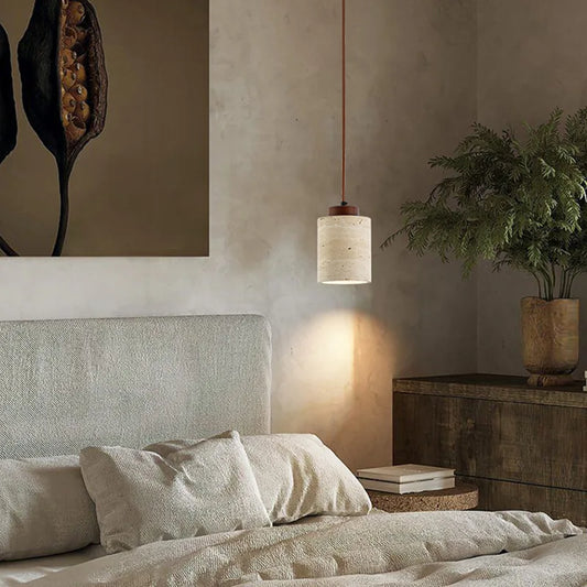 Yellow Cave Stone Bedside Chandelier