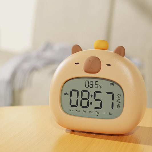Cute Capybara LED Digital Alarm Clock
