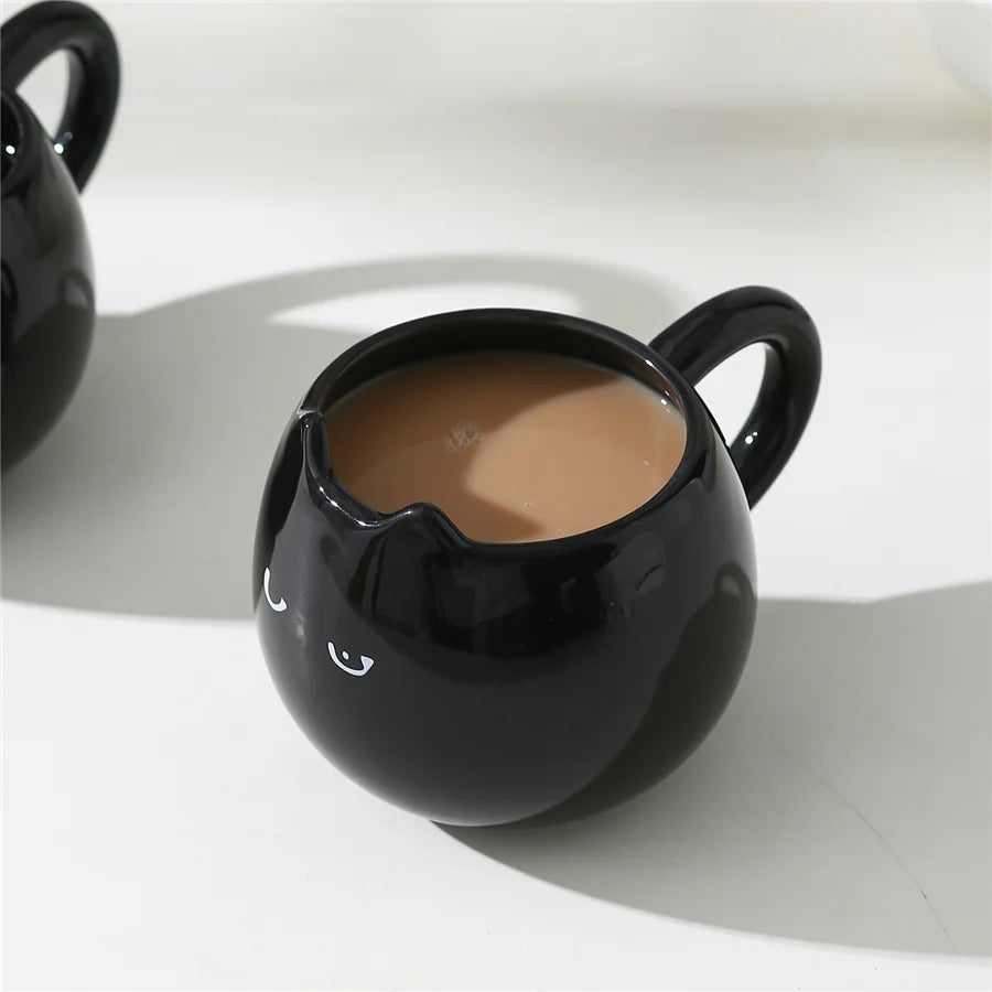 Cat Shaped Ceramic Cup