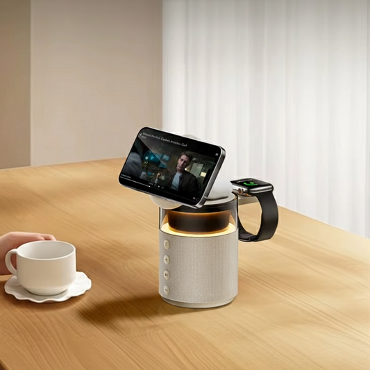 5-in-1 Magnetic Wireless Charging Station with Speaker
