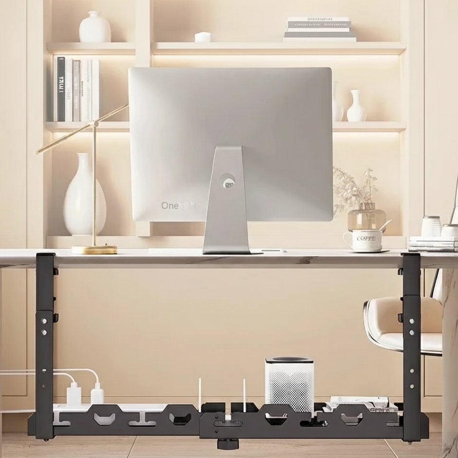 Under Table Metal Cable Management Tray