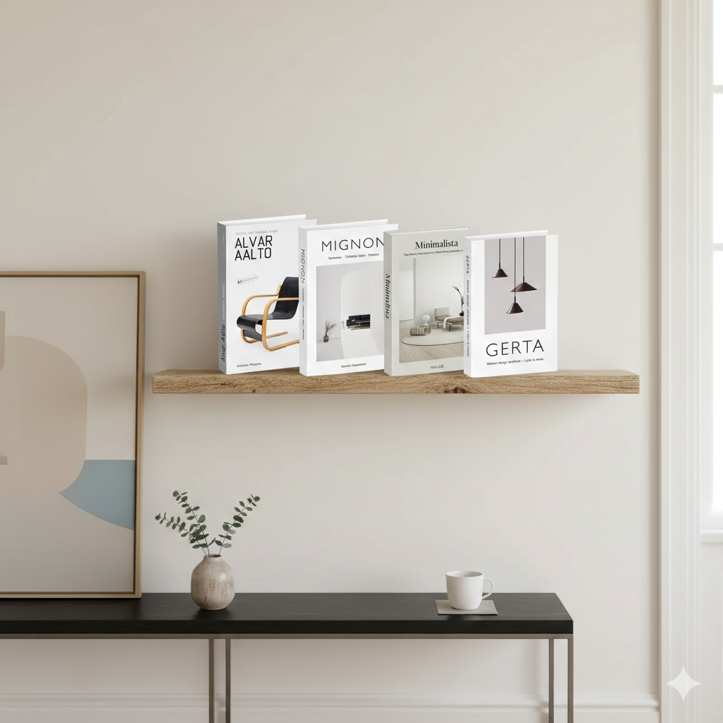 4Pcs Aesthetic Decorative Faux Book Set