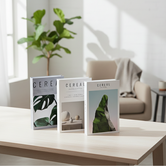 4Pcs Aesthetic Decorative Faux Book Set