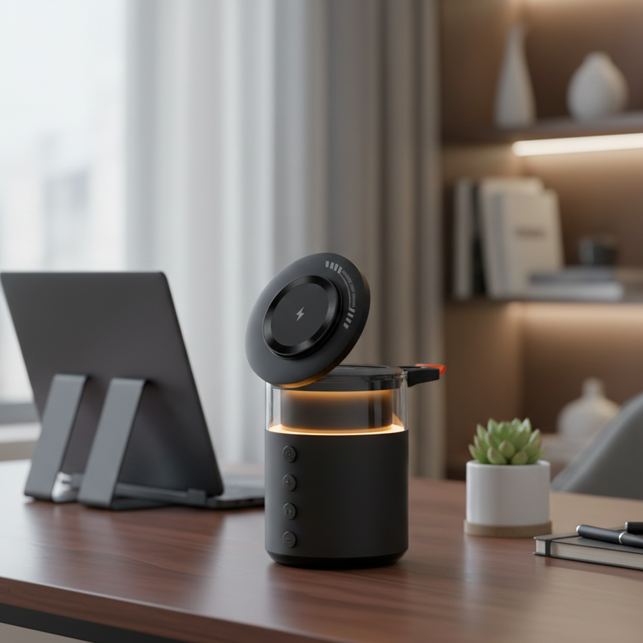 5-in-1 Magnetic Wireless Charging Station with Speaker