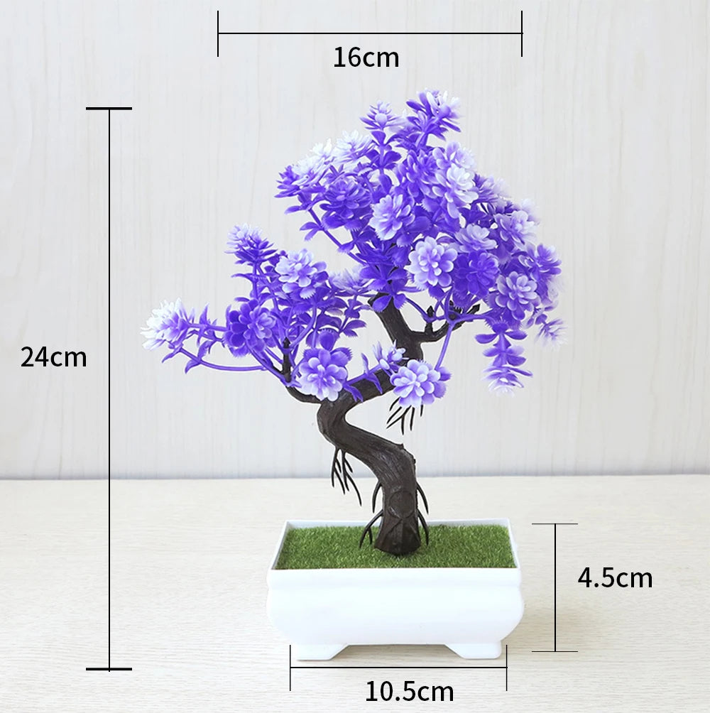 Small Potted Bonsai Artificial Plant