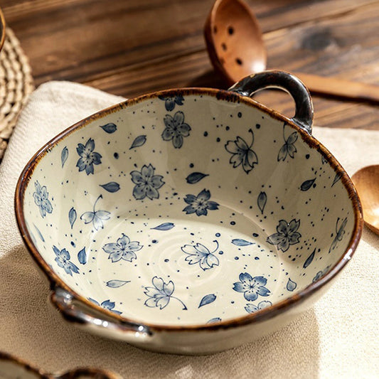 Ceramic Bowl with Handle