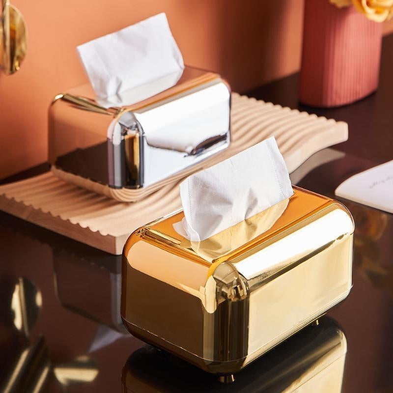 Luxury Metal Tissue Box and Napkin Holder