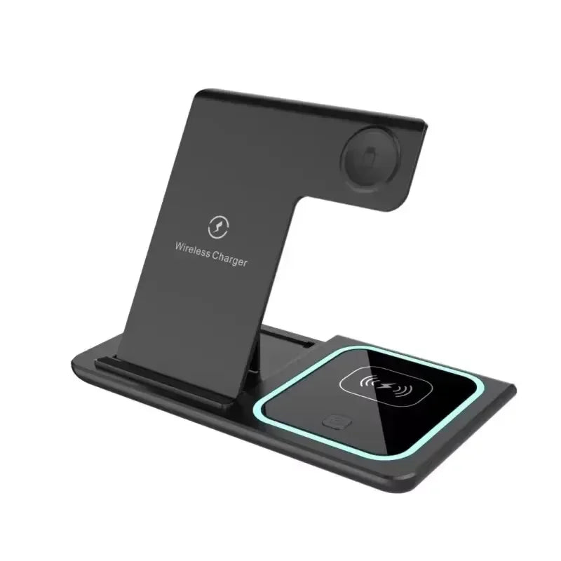 3-in-1 Foldable Wireless Charger Stand 200W – iPhone, Apple Watch & AirPods
