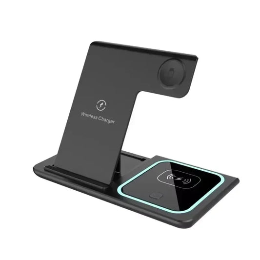 3-in-1 Foldable Wireless Charger Stand 200W – iPhone, Apple Watch & AirPods