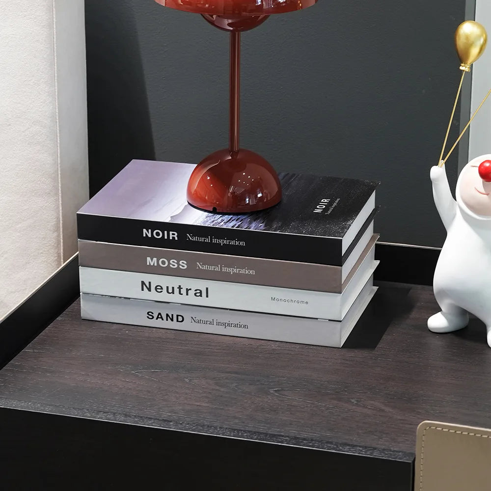4Pcs Aesthetic Decorative Faux Book Set