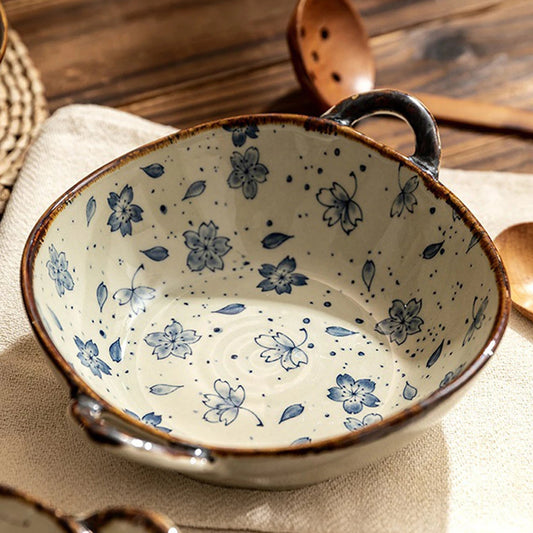 Ceramic Bowl with Handle
