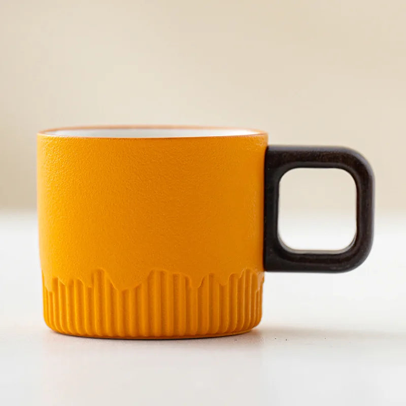 60ml Vintage Handmade Ceramic Cup with Wooden Handle