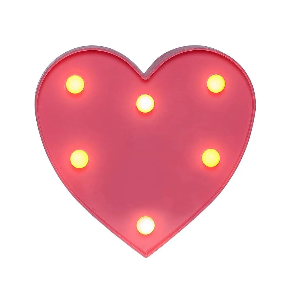 Luminous LED Alphabet and Number Lights