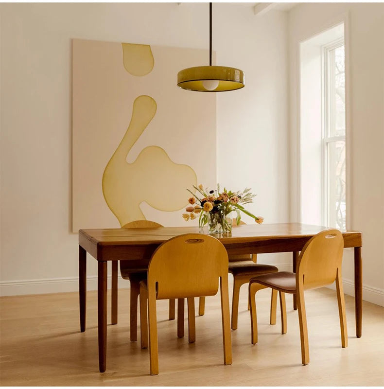 Nordic Retro Glass Chandelier with E27 LED Base