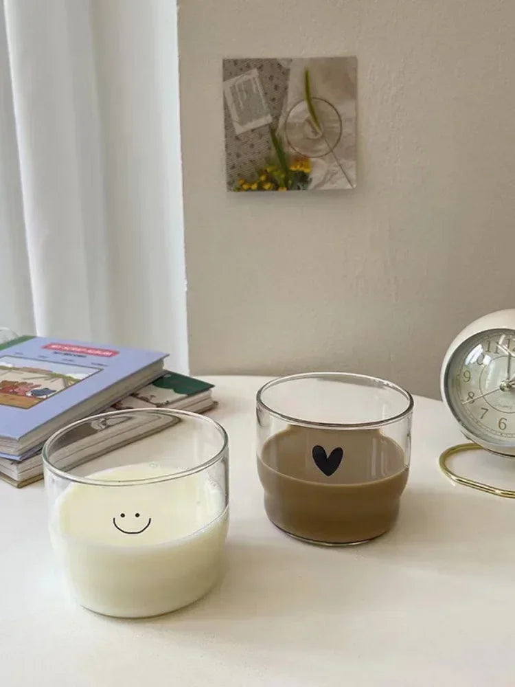 300ml Happy Wall Glass Cup