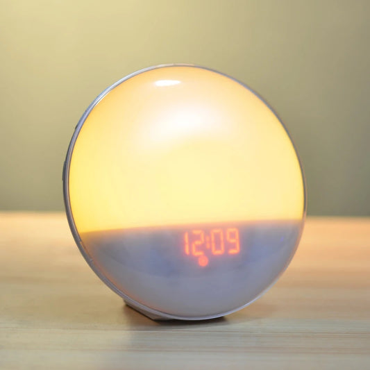 Wake-Up Light Alarm Clock – Sunrise/Sunset Simulation with FM & Natural Sounds