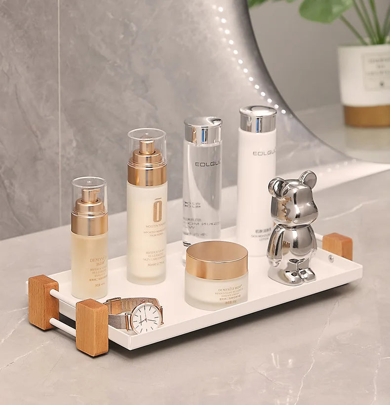 Multi Purpose Bathroom and Coffee Station Organizer Shelf