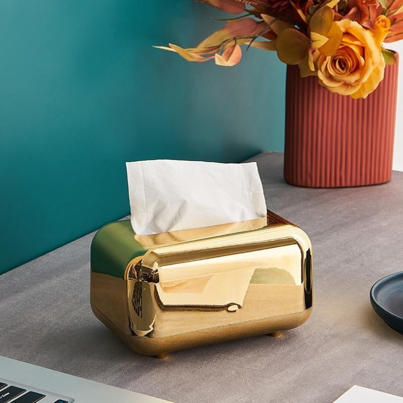 Luxury Metal Tissue Box and Napkin Holder