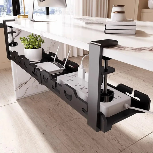 Under Table Metal Cable Management Tray