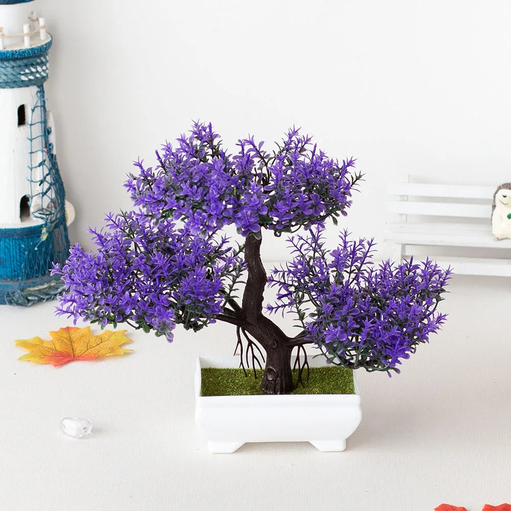 Small Potted Bonsai Artificial Plant