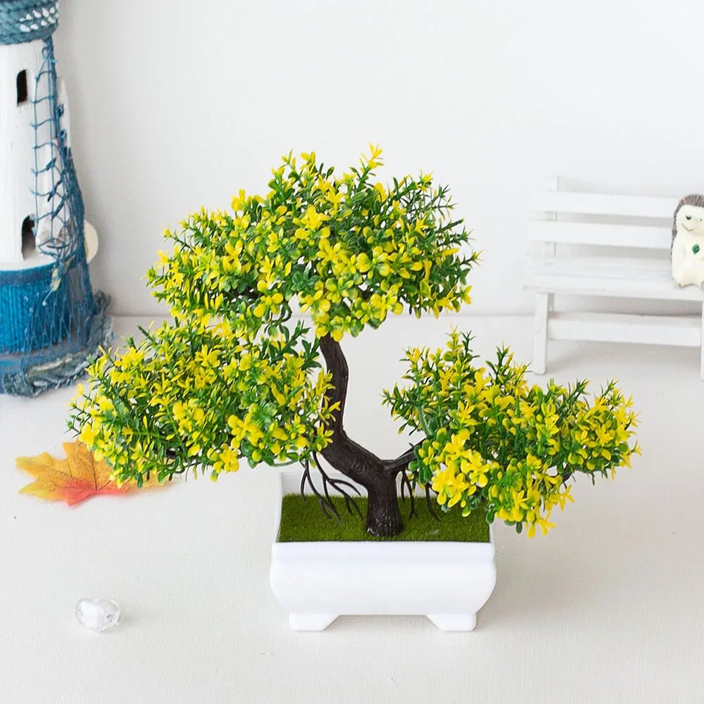 Small Potted Bonsai Artificial Plant