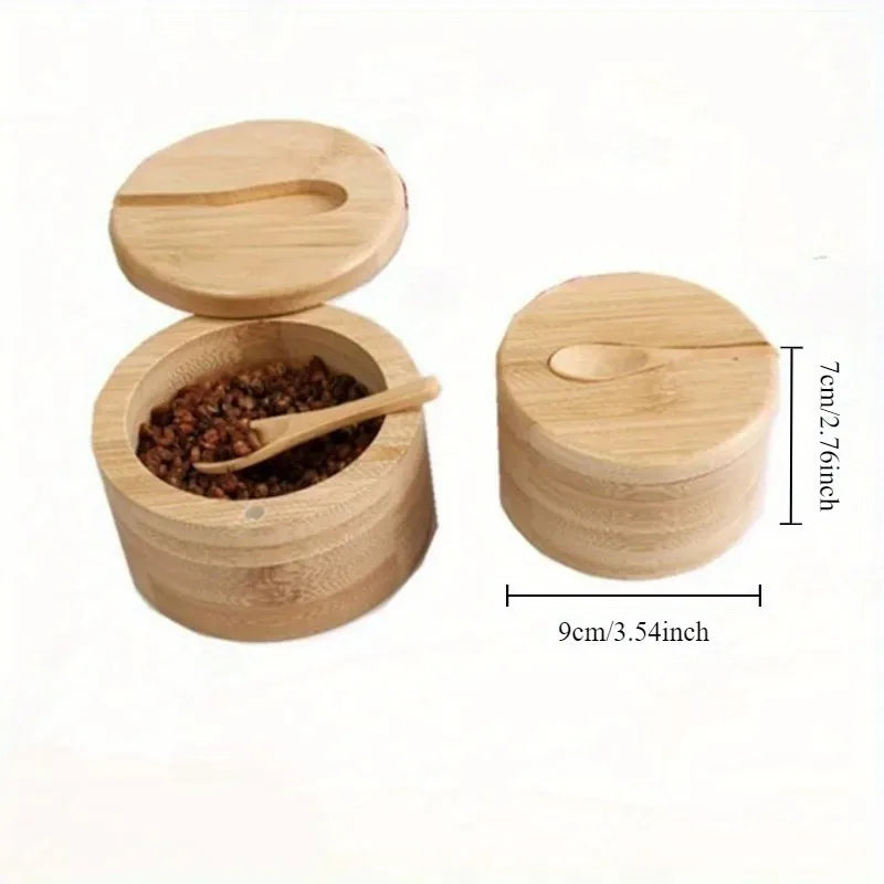 Bamboo Condiment Storage Set
