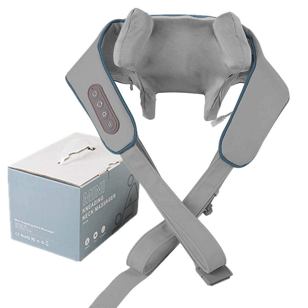 26W Wireless Neck & Shoulder Massager – Brushless Motor Kneading Shawl