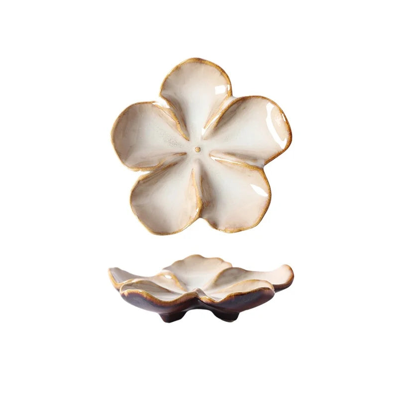 Flower Shaped Ceramic Dipping Sauce Dish