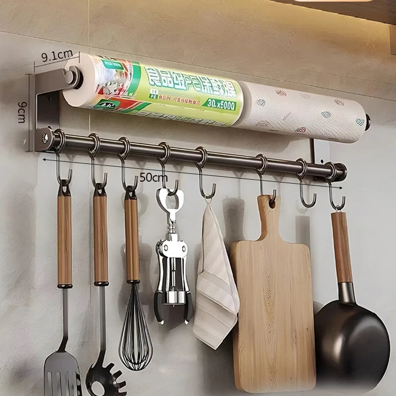 Stainless Steel Multi Purpose Kitchen Wall Rack