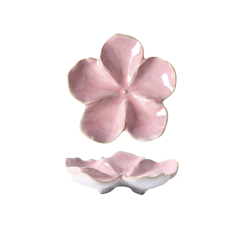 Flower Shaped Ceramic Dipping Sauce Dish