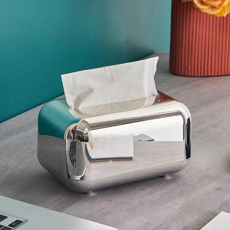 Luxury Metal Tissue Box and Napkin Holder