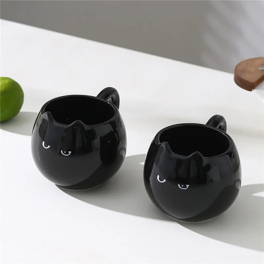 Cat Shaped Ceramic Cup