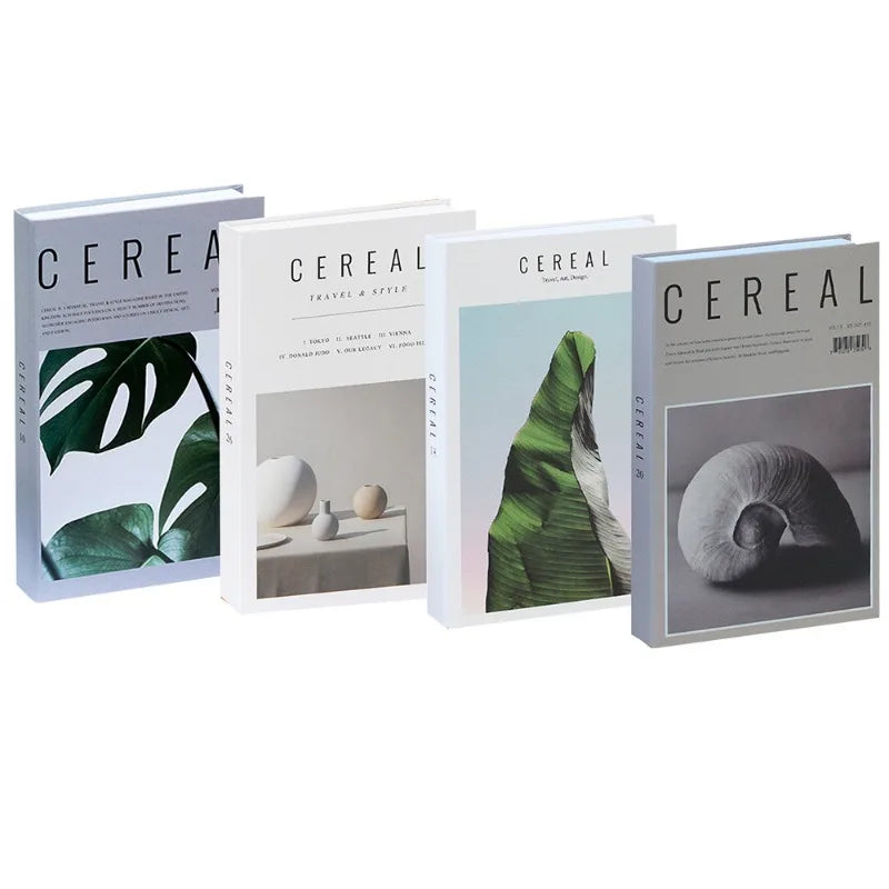 4Pcs Aesthetic Decorative Faux Book Set