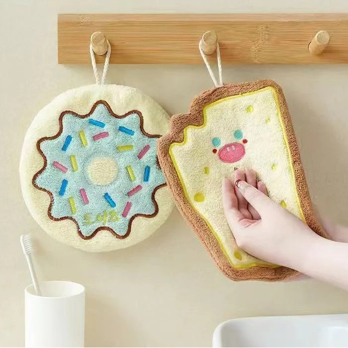 Coral Velvet Hand Towel