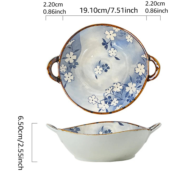 Ceramic Bowl with Handle