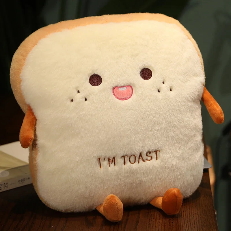 Plush Bread Pillow Soft Toast Cushion