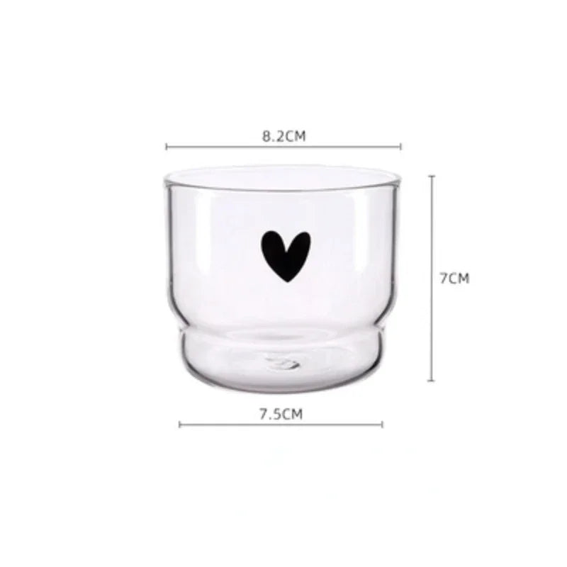 300ml Happy Wall Glass Cup