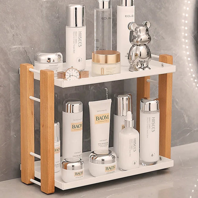Multi Purpose Bathroom and Coffee Station Organizer Shelf