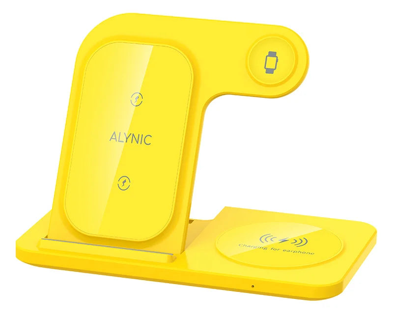 3-in-1 Foldable Wireless Charger Stand 200W – iPhone, Apple Watch & AirPods