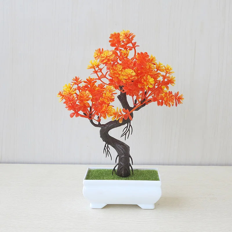 Small Potted Bonsai Artificial Plant