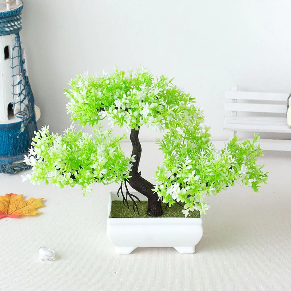 Small Potted Bonsai Artificial Plant