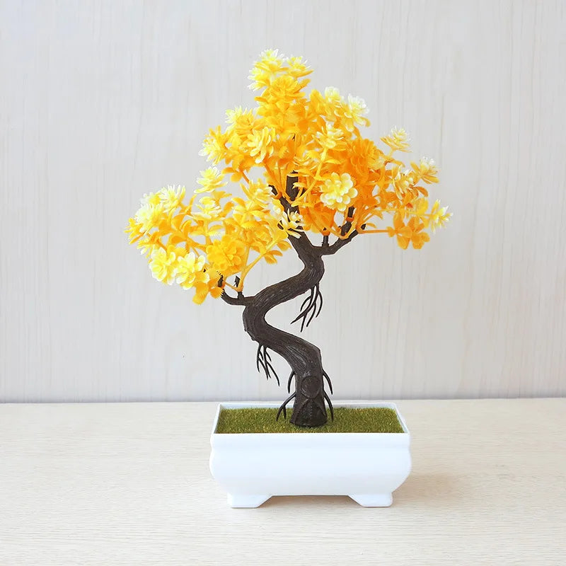 Small Potted Bonsai Artificial Plant