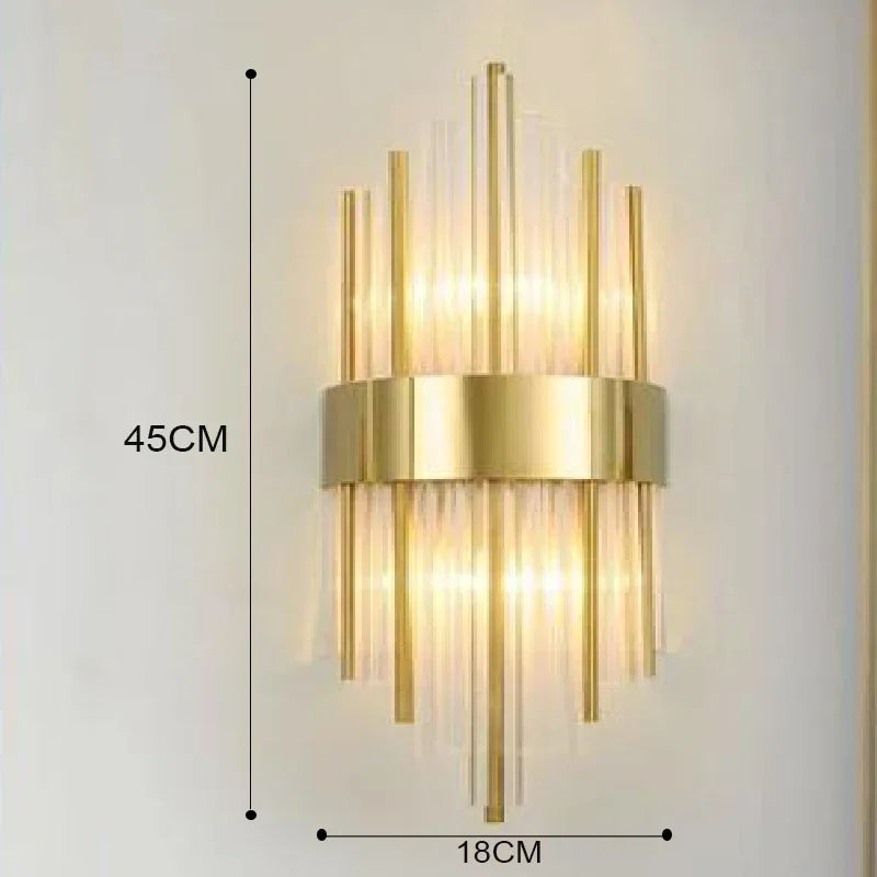 Luxury Gold LED Wall Sconce