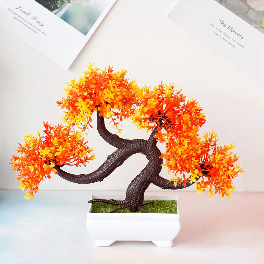 Small Potted Bonsai Artificial Plant