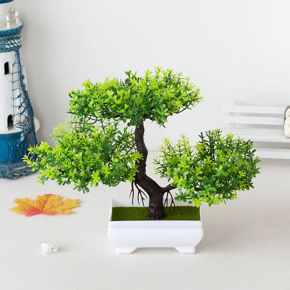 Small Potted Bonsai Artificial Plant