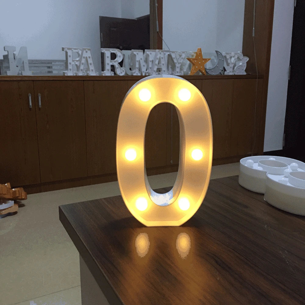 Luminous LED Alphabet and Number Lights