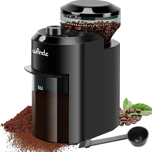 Electric Burr Coffee Grinder – Adjustable Conical Mill with 28 Grind Settings