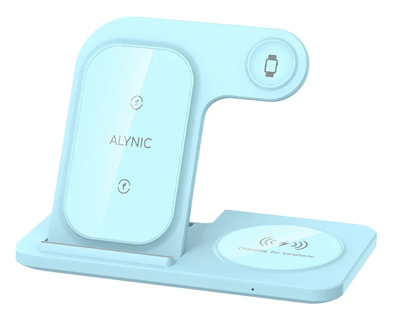 3-in-1 Foldable Wireless Charger Stand 200W – iPhone, Apple Watch & AirPods